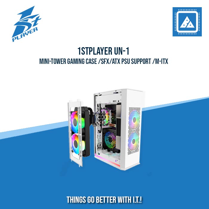 1STPLAYER UN-1 MINI-TOWER GAMING CASE /SFX/ATX PSU SUPPORT /M-ITX (GRAY) 1STPLAYER UN-1 MINI-TOWER GAMING CASE /SFX/ATX PSU SUPPORT /M-ITX (GRAY)